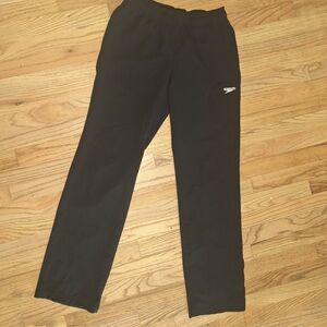 Speedo M Performance Pants Warm Up Swim Medium Adult Black